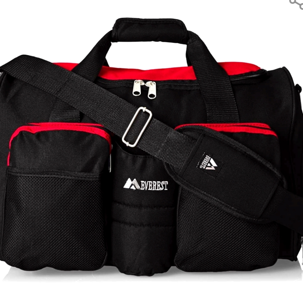 unisex-adult Gym Bag With Wet Pocket ,Red, 